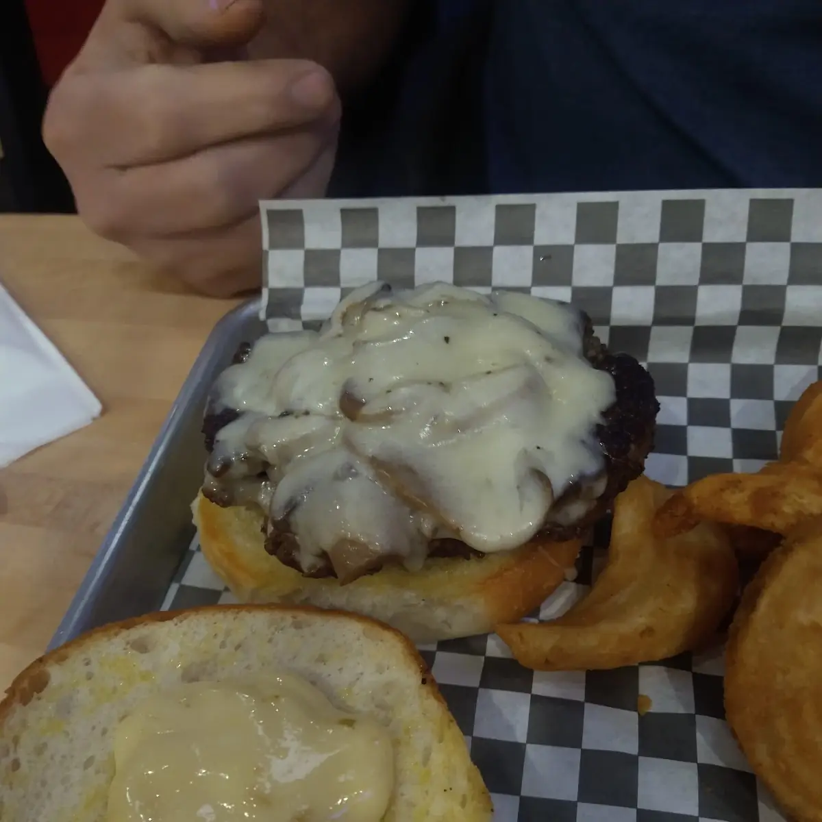 Mushroom Swiss Burger