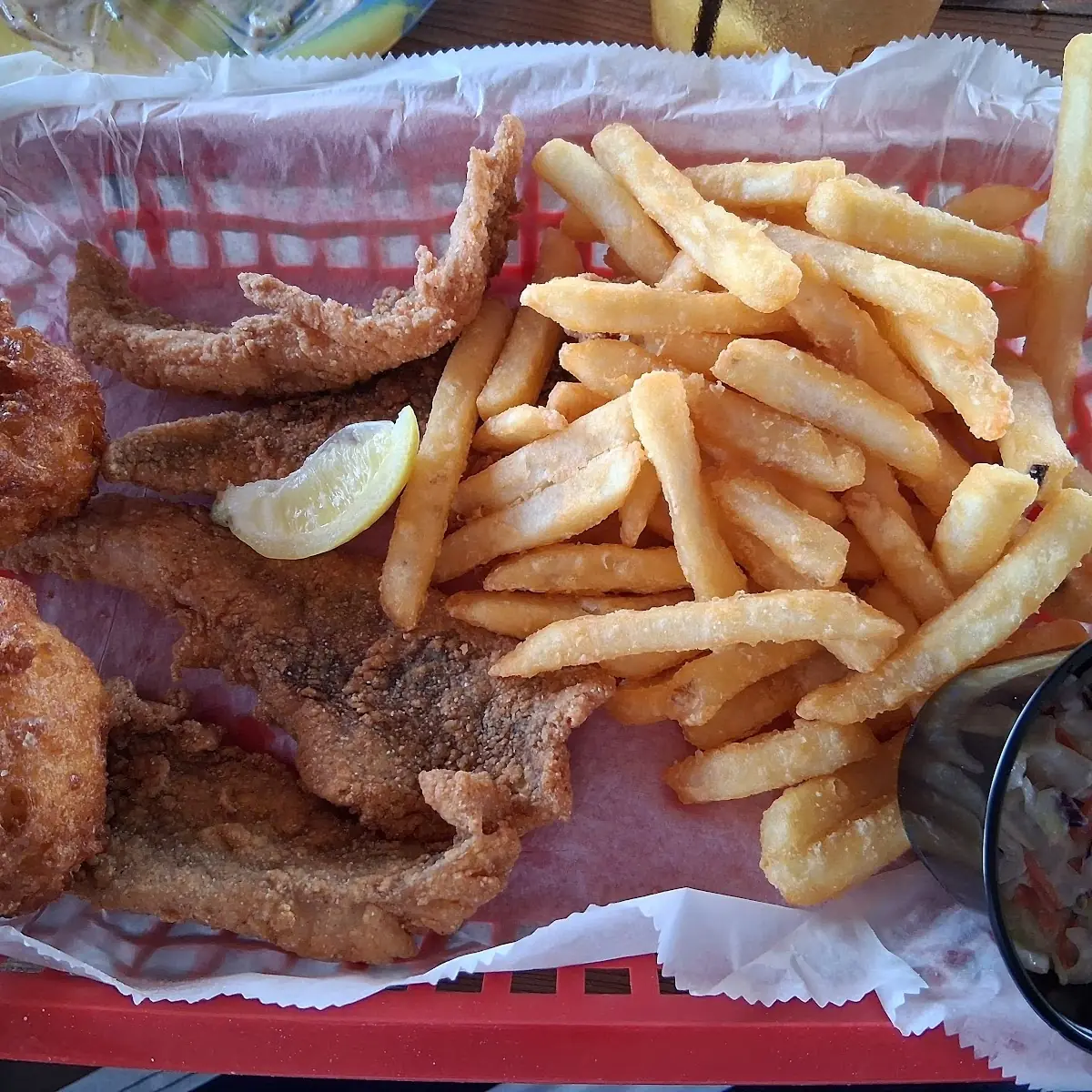 Fried Fish and Shrimp Basket