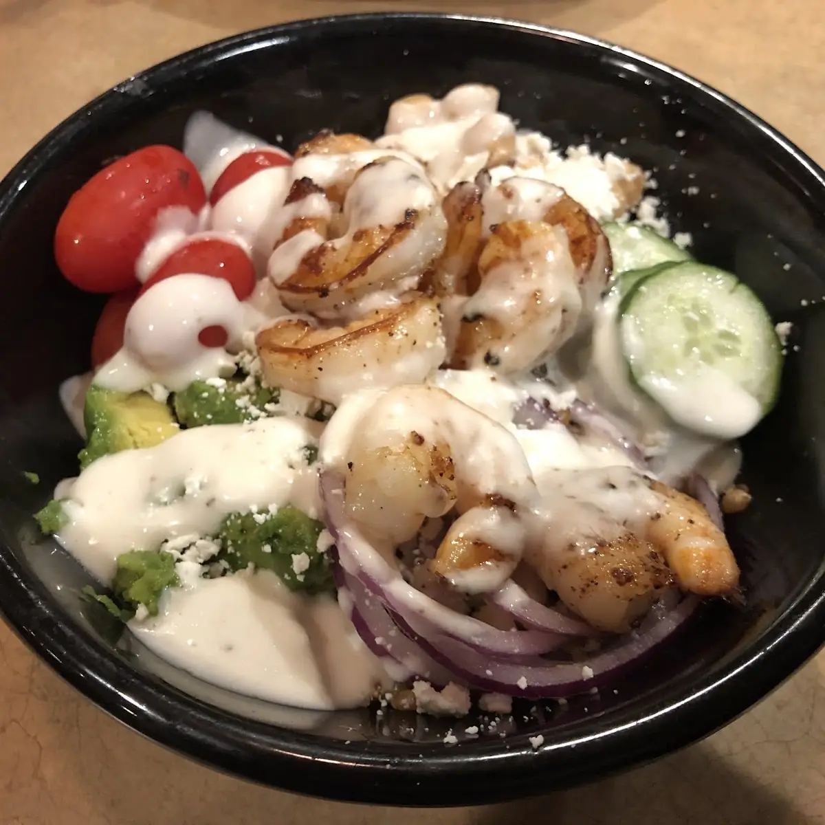 Grain Bowl with Shrimp