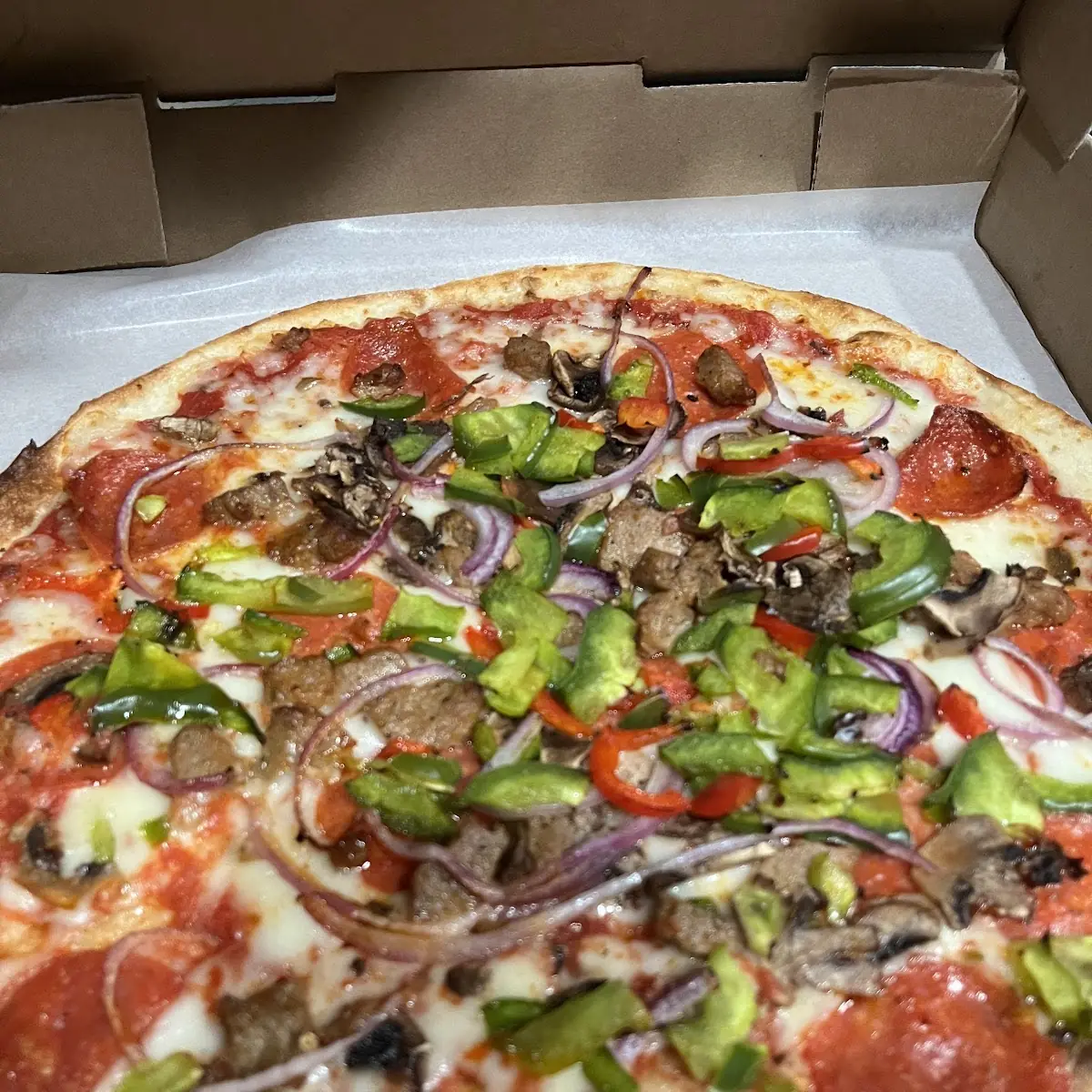 Supreme Pizza Thin Crust