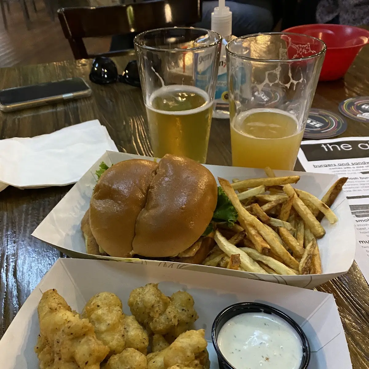 Smash Burger and Fries