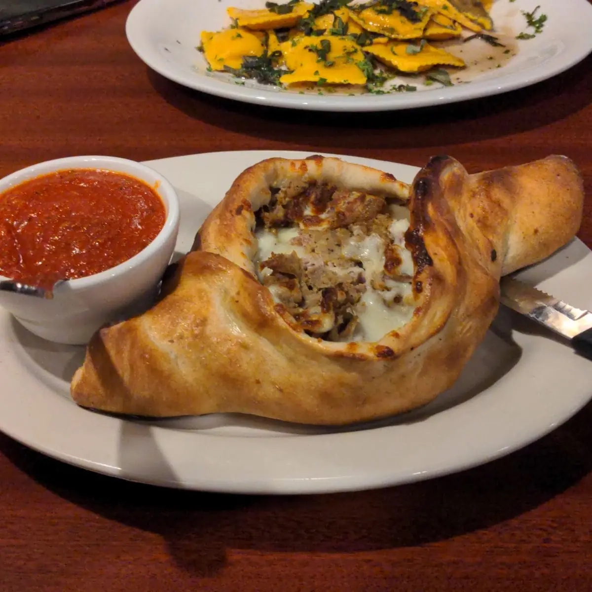 Sausage & Peppers Calzone