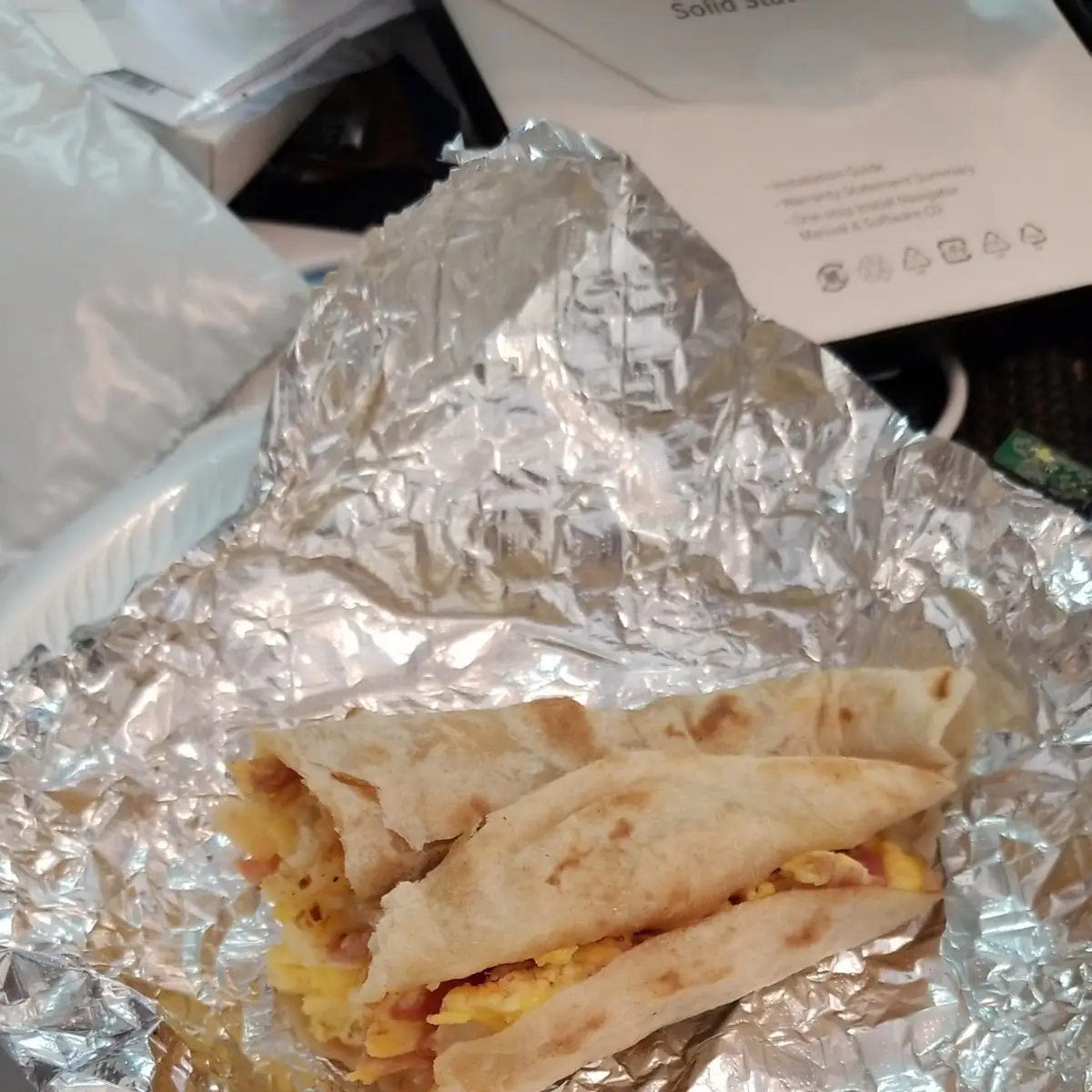 Bacon Egg and Cheese Burrito