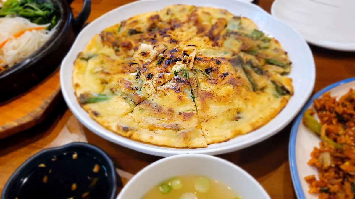 Kimchi Pancake with Seafood