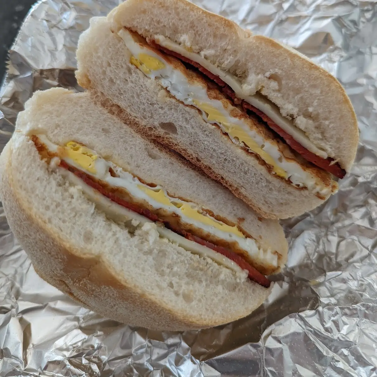 Linguiça Egg and Cheese Sandwich