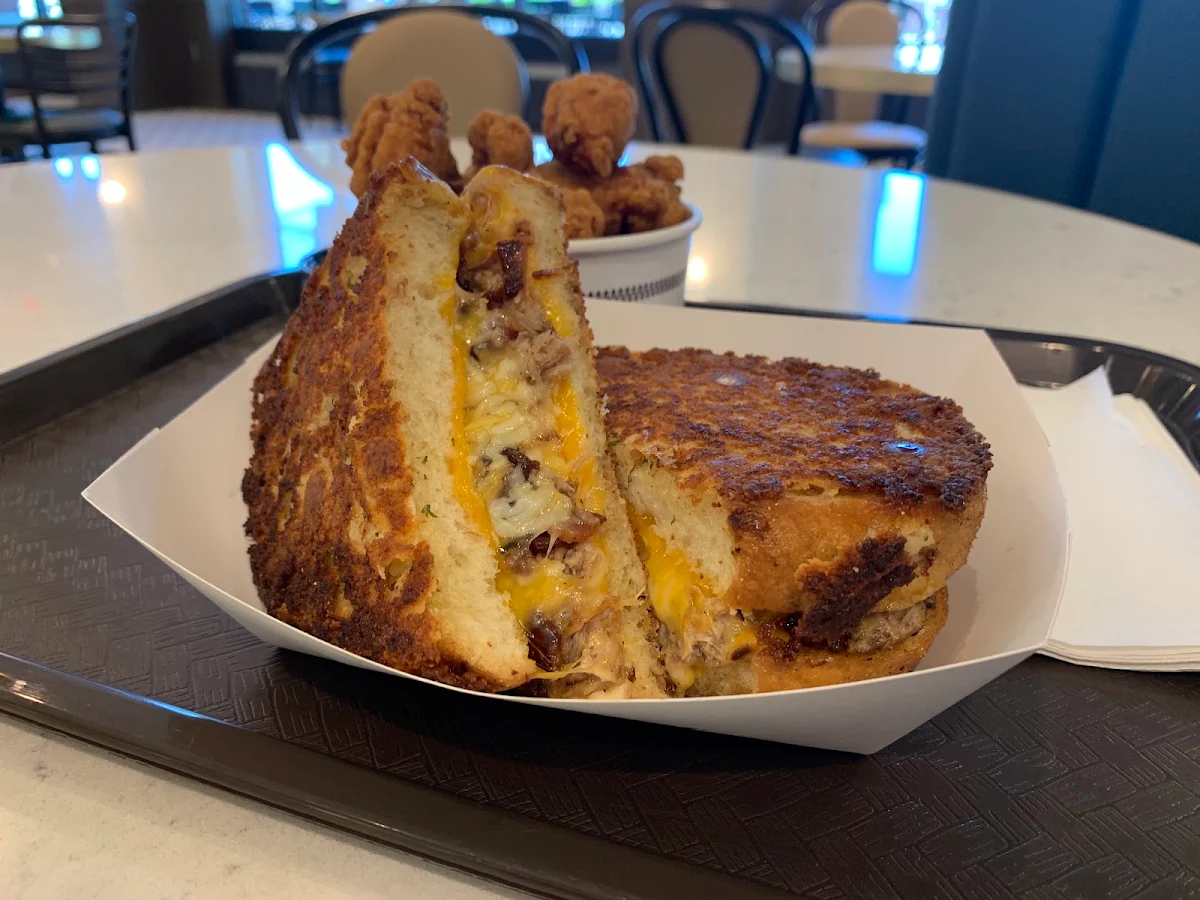 Pulled Pork Grilled Cheese