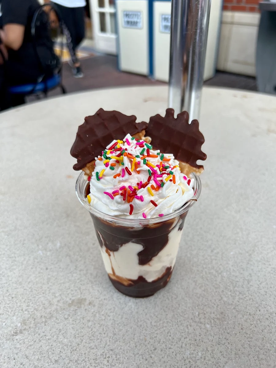 Chocolate Dipped Waffle
