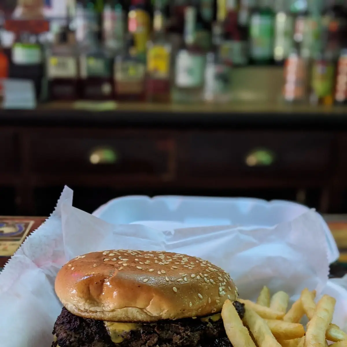 Classic Double Cheeseburger Plain w Fries
