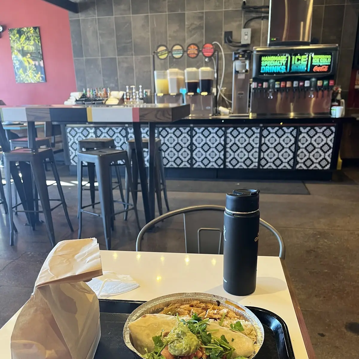 Chicken Burrito Bowl with Chips