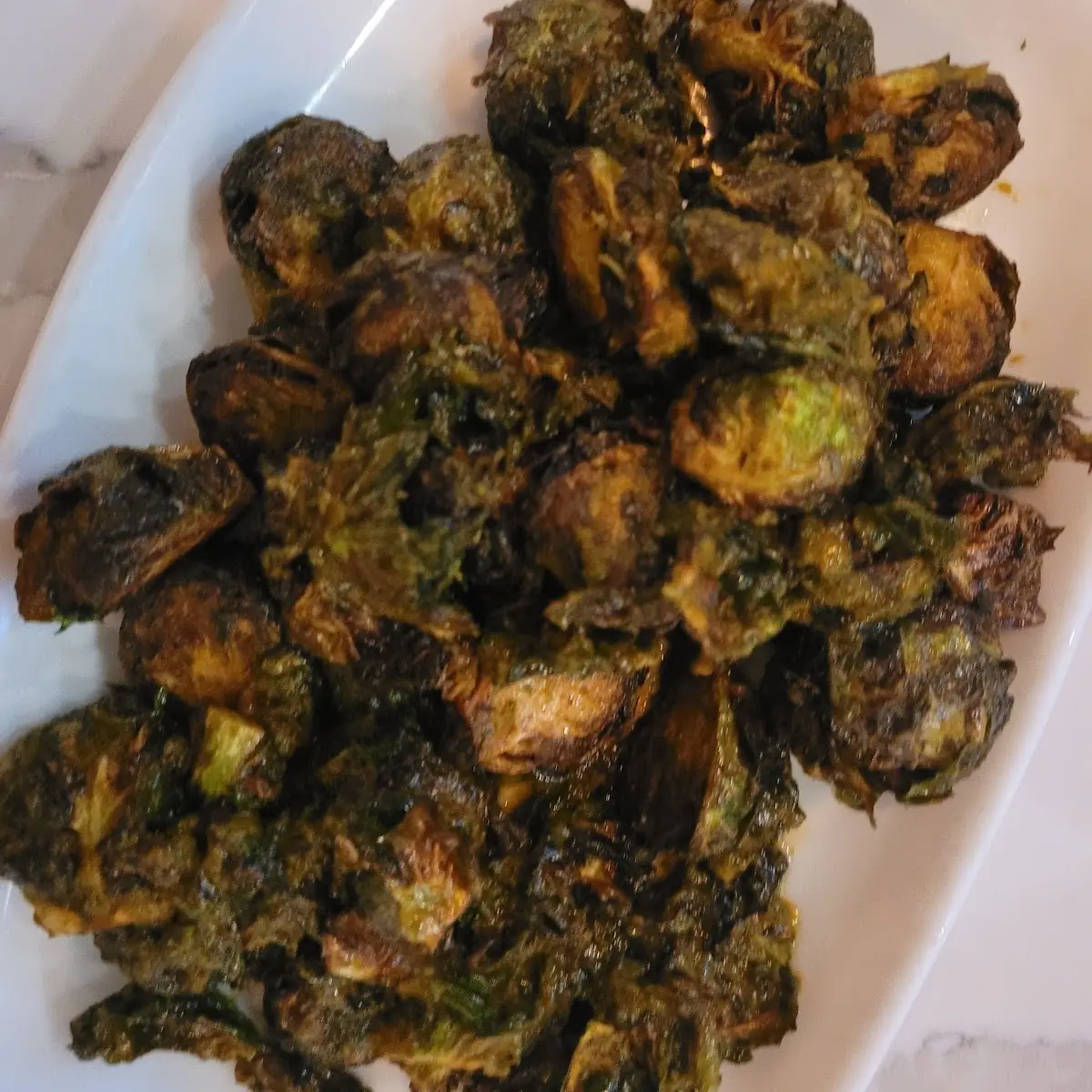 Pan Fried Brussle Sprouts
