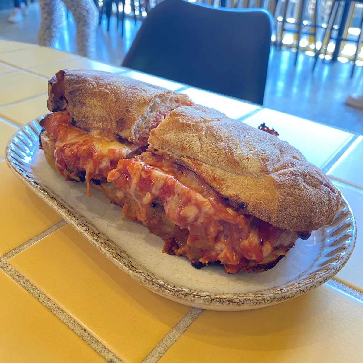 Chicken Parmigiana Roll