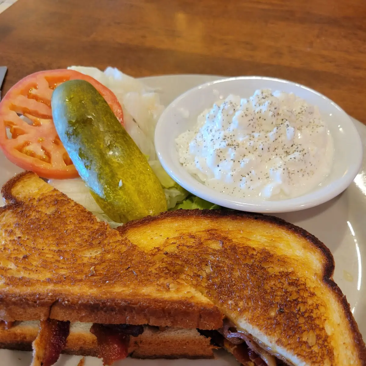 Grilled Cheese Sandwich with Bacon