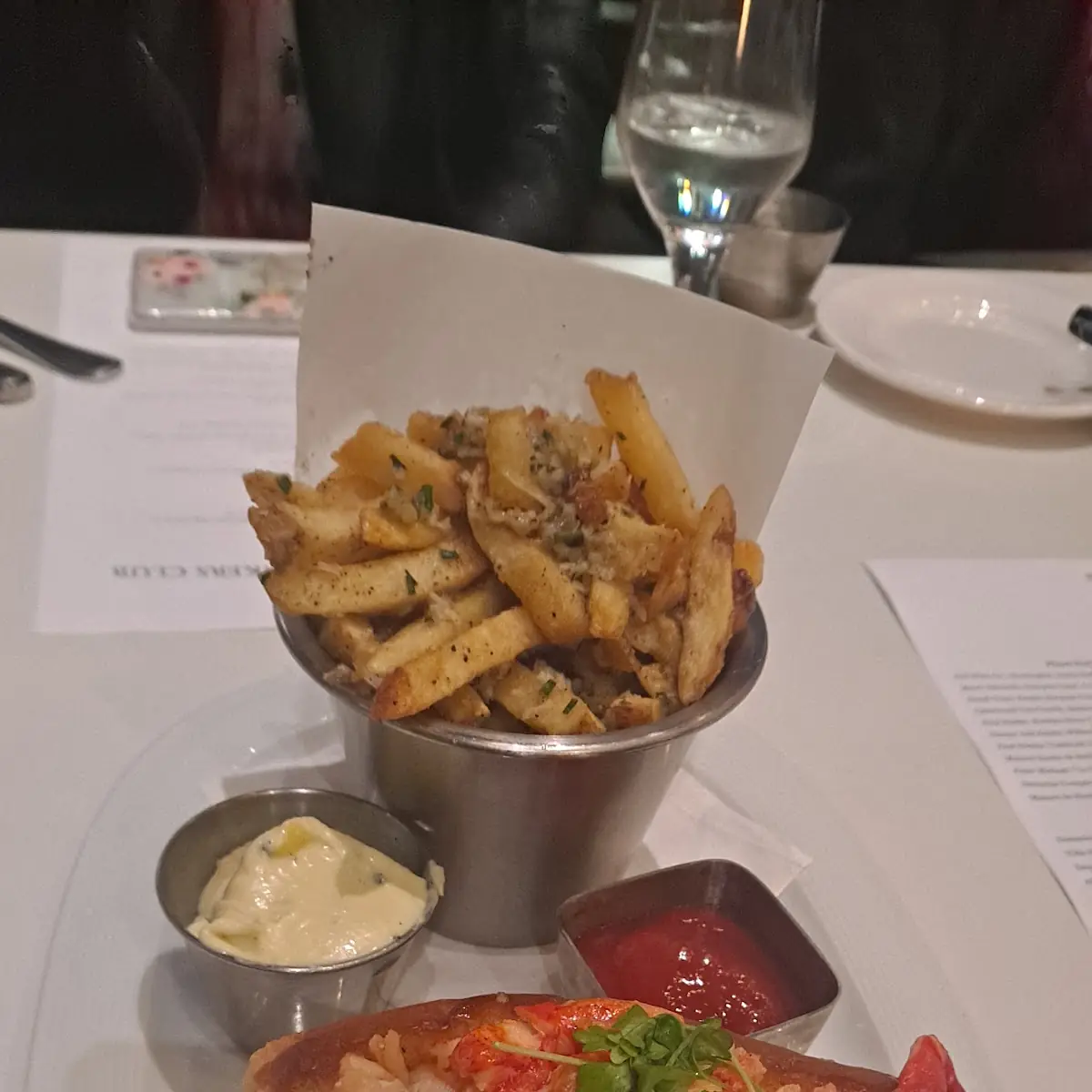 Lobster Roll with Truffle Fries