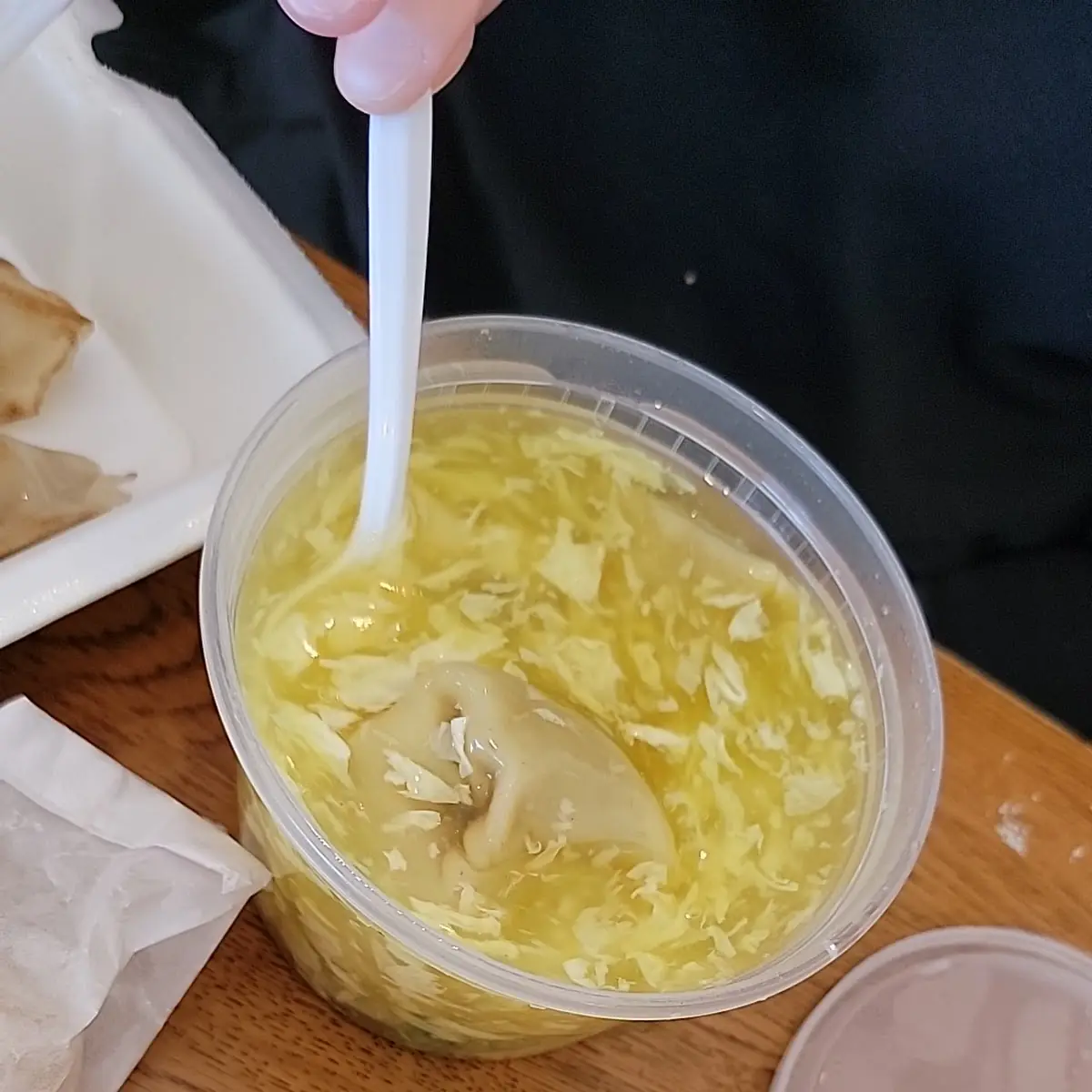 Wonton Egg Drop Mixed Soup