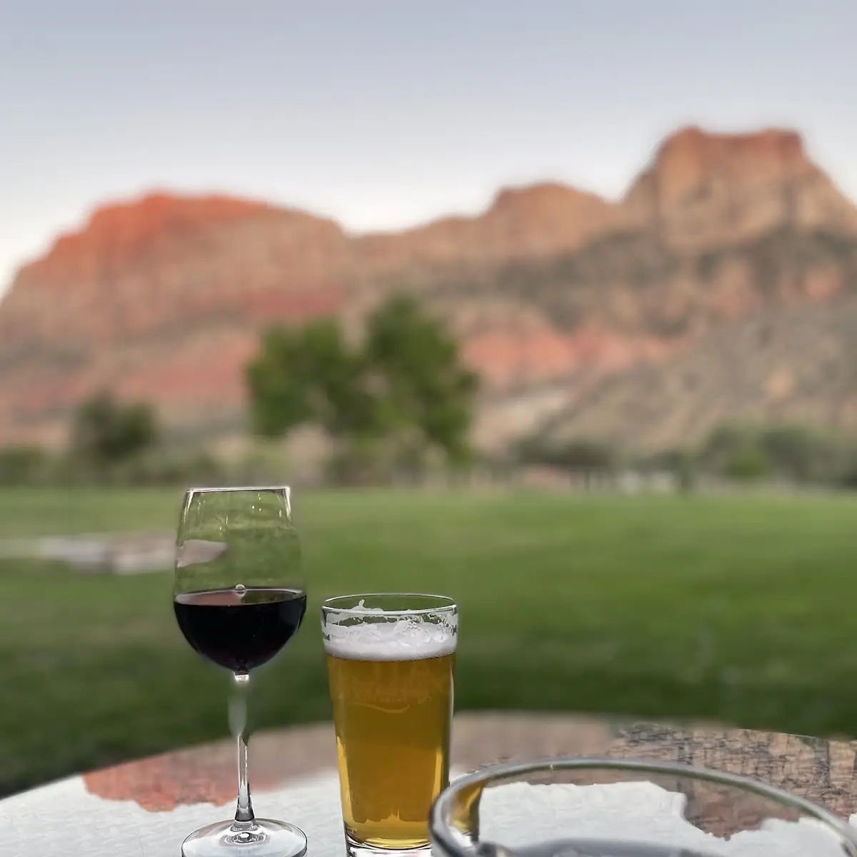 Wine Glass & Bottle