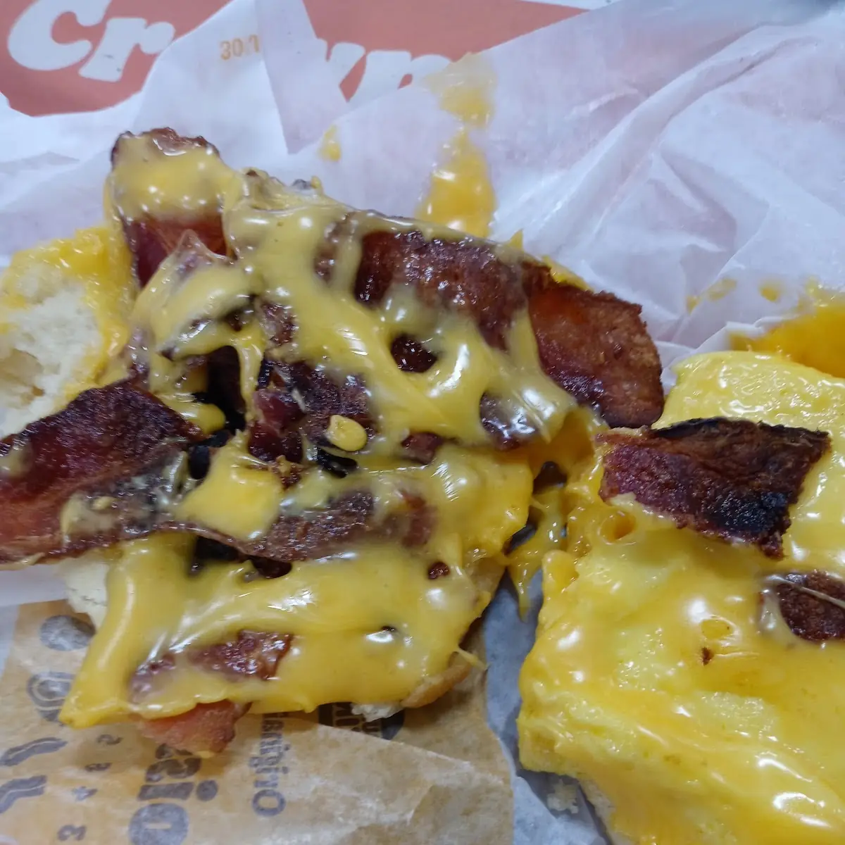 Bacon Egg Cheese Croissant Sandwich