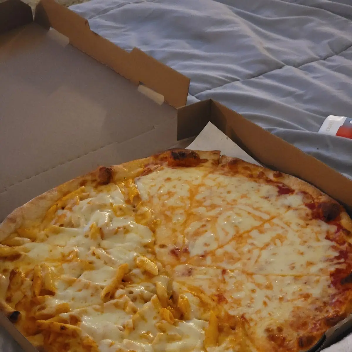 Half Penne Vodka Half Extra Cheese