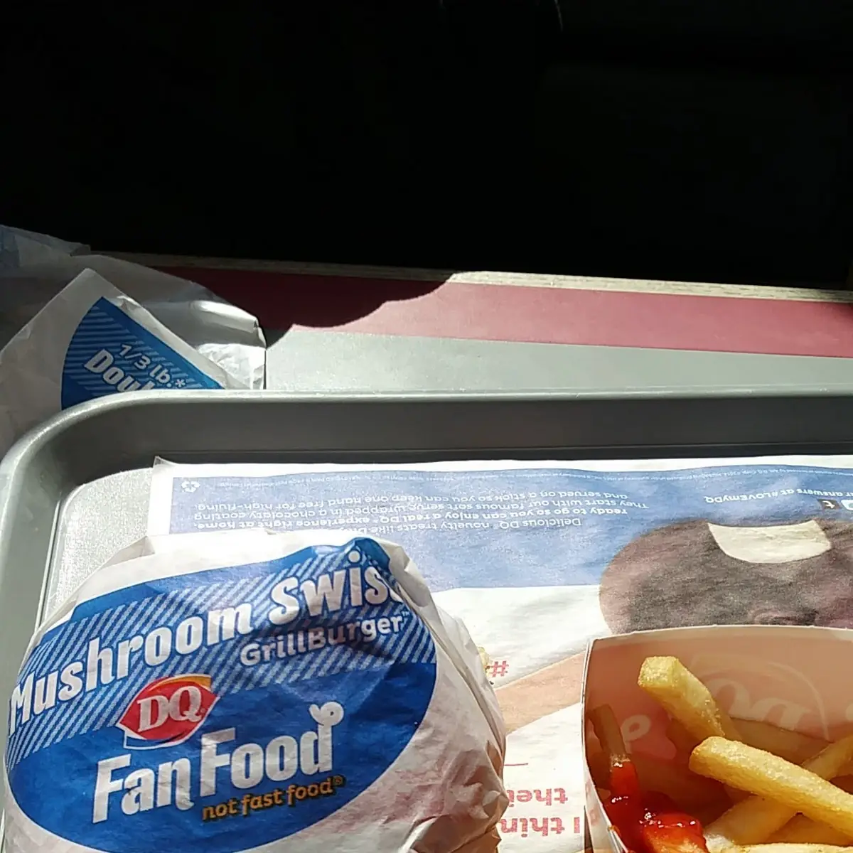 Mushroom Swiss Burger Combo Sandwich Platter