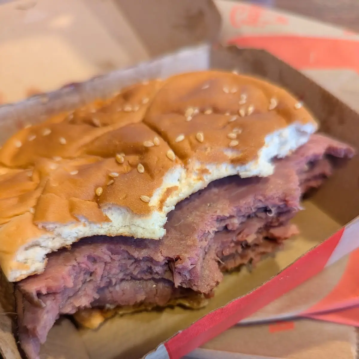 Quarter Pound Chopped Brisket Sandwich