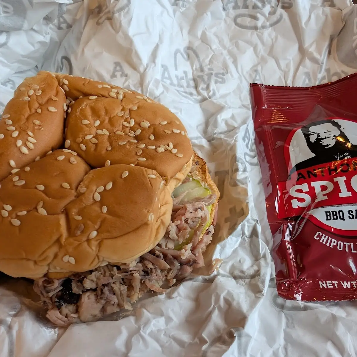 Spicy BBQ Pulled Pork Sandwich