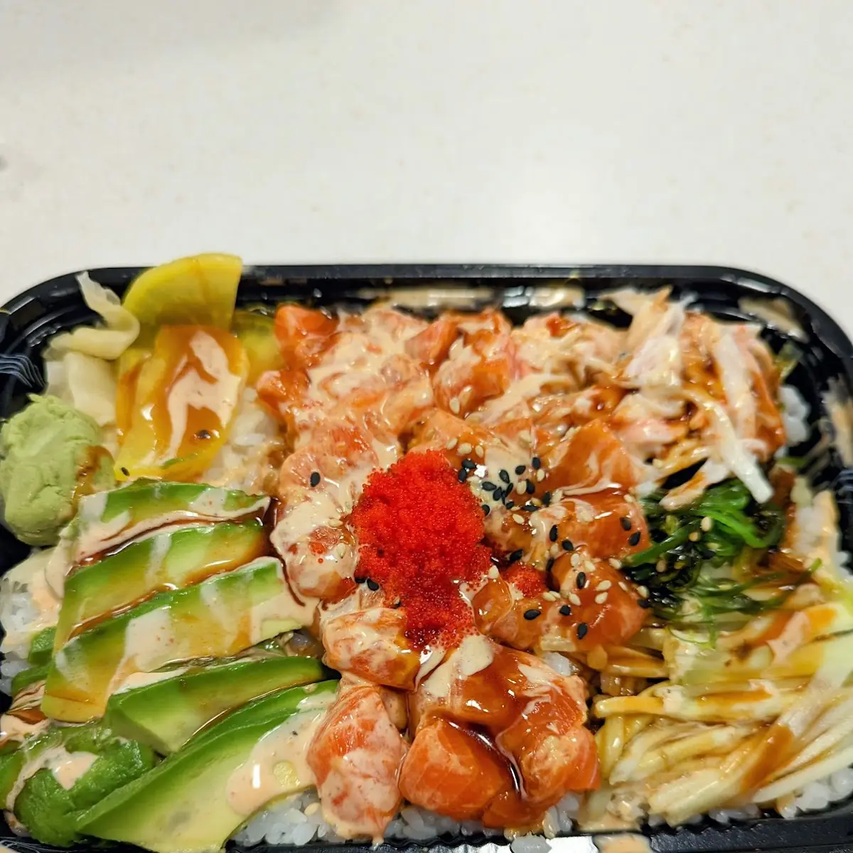 Spicy Salmon Poke Bowl