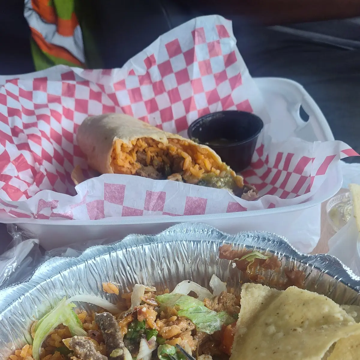 Chicken Burrito with Steak