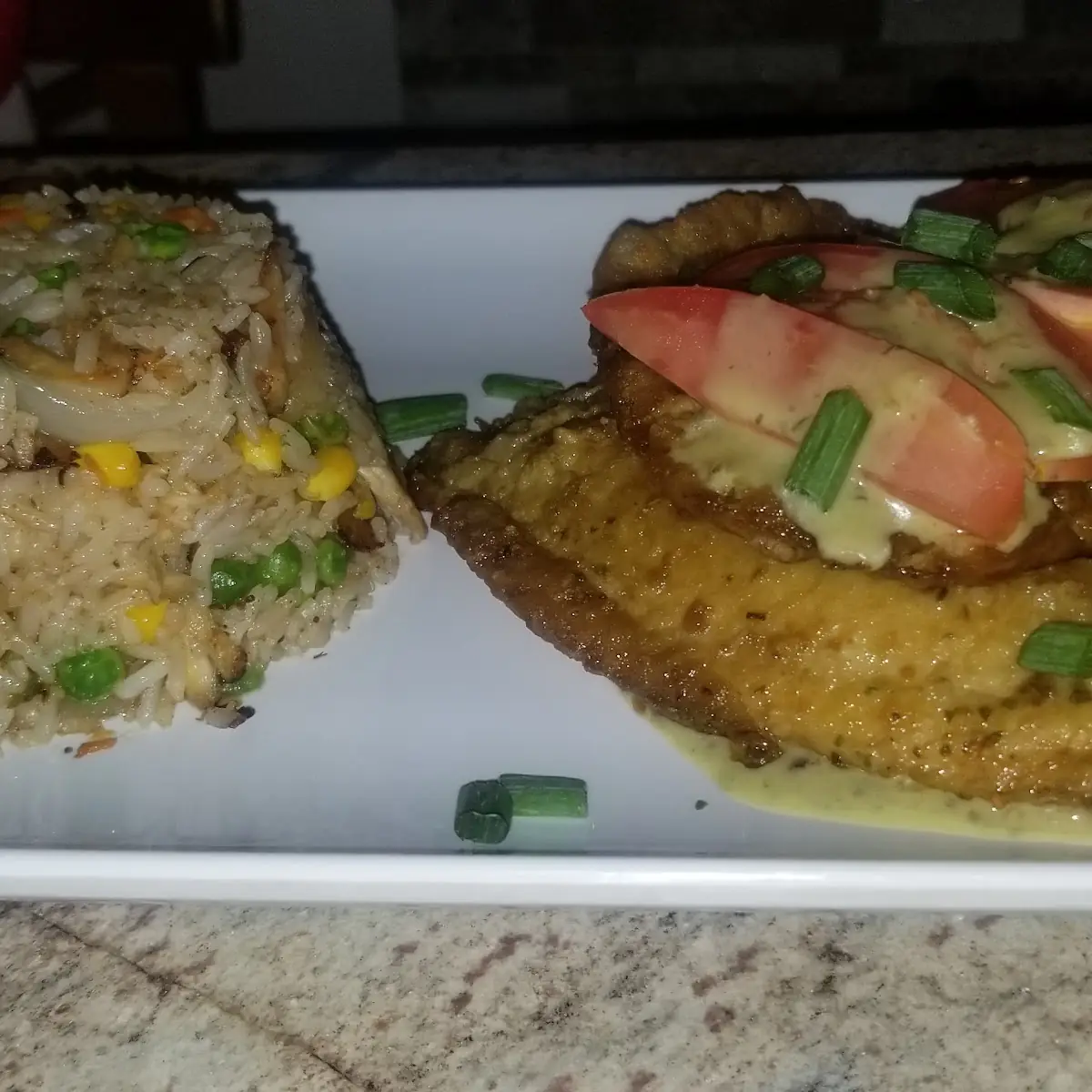 Rice & Mixed Vegetables and Tilapia
