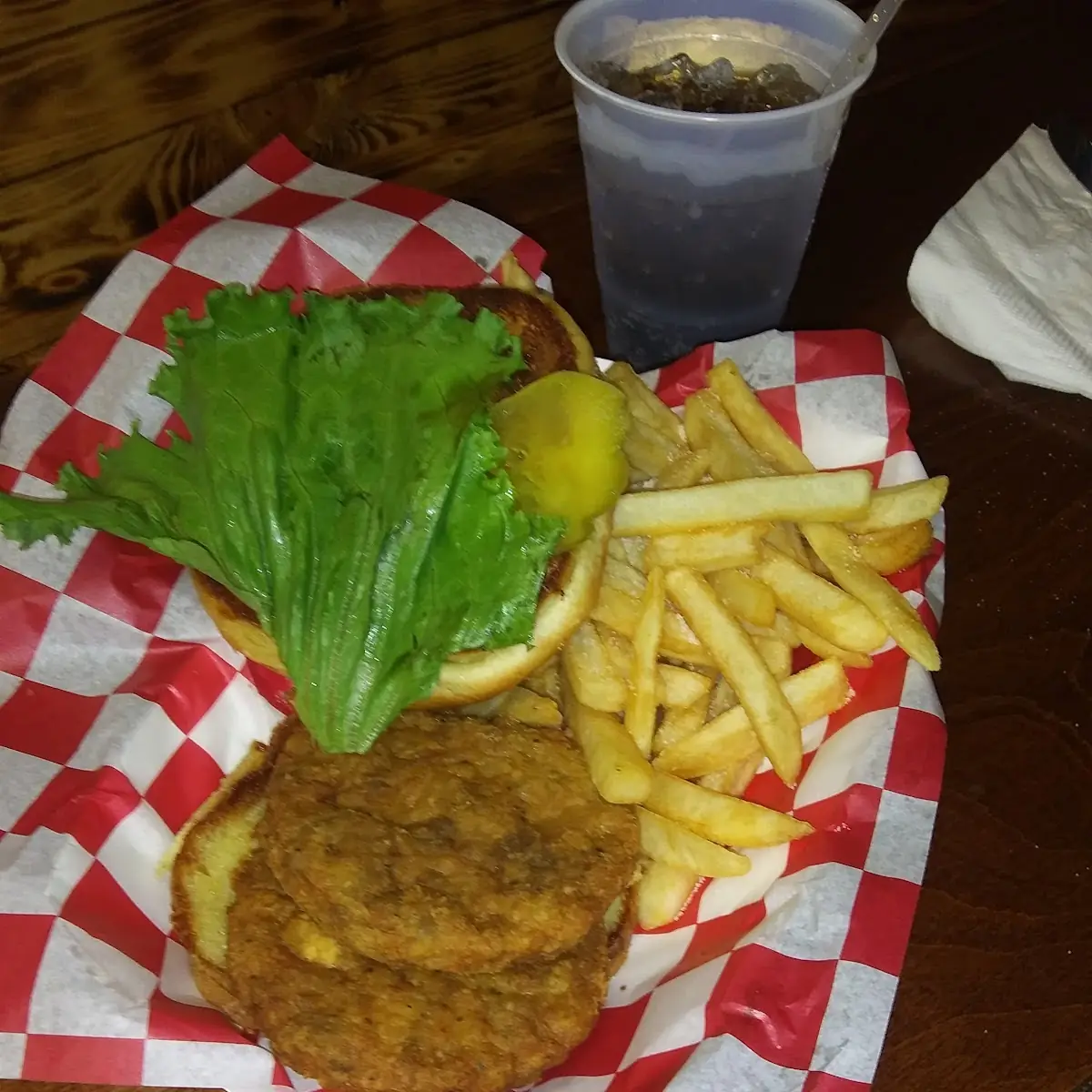 Big Breaded Chicken Sandwich with Fries