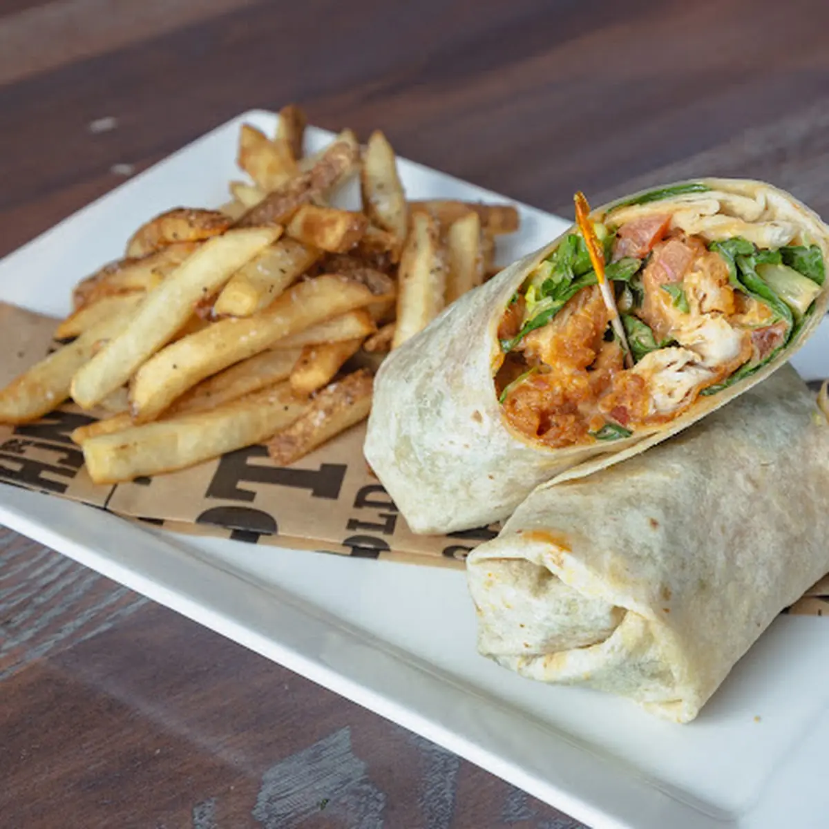Gold Fever Chicken Wrap