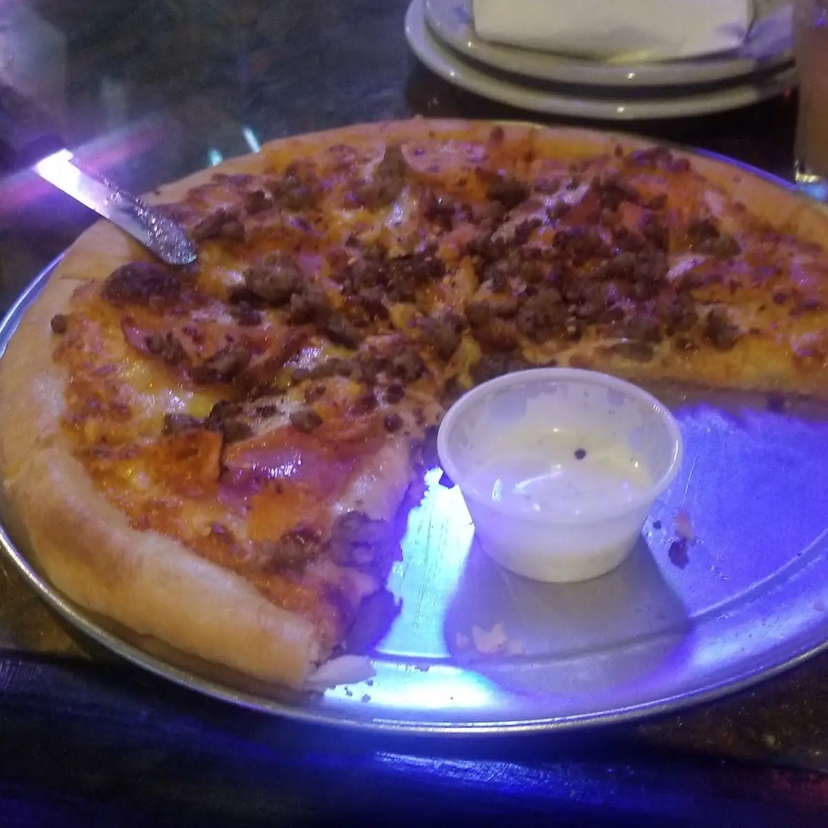 Bacon Sausage Pizza