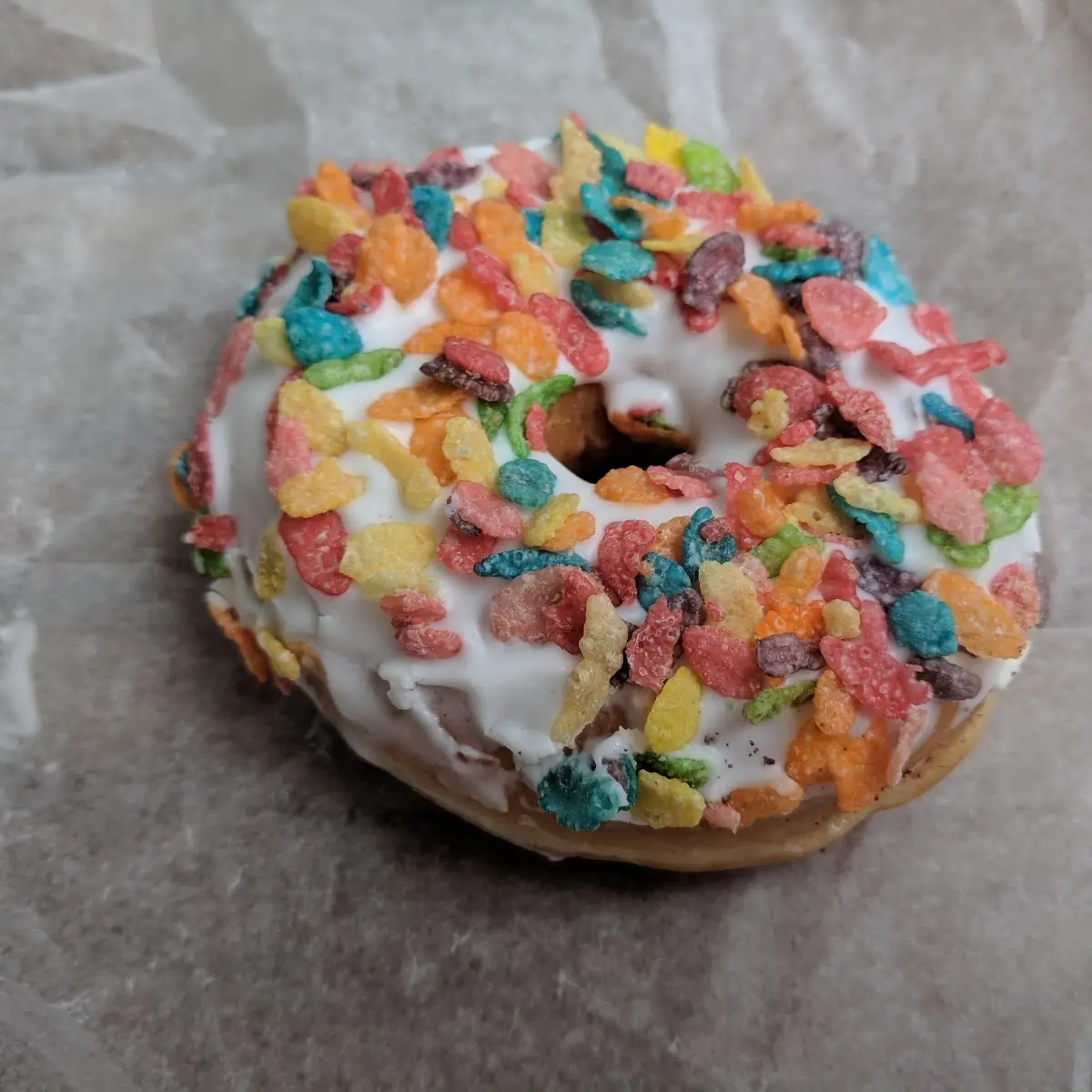 Fruity Pebbles Donut