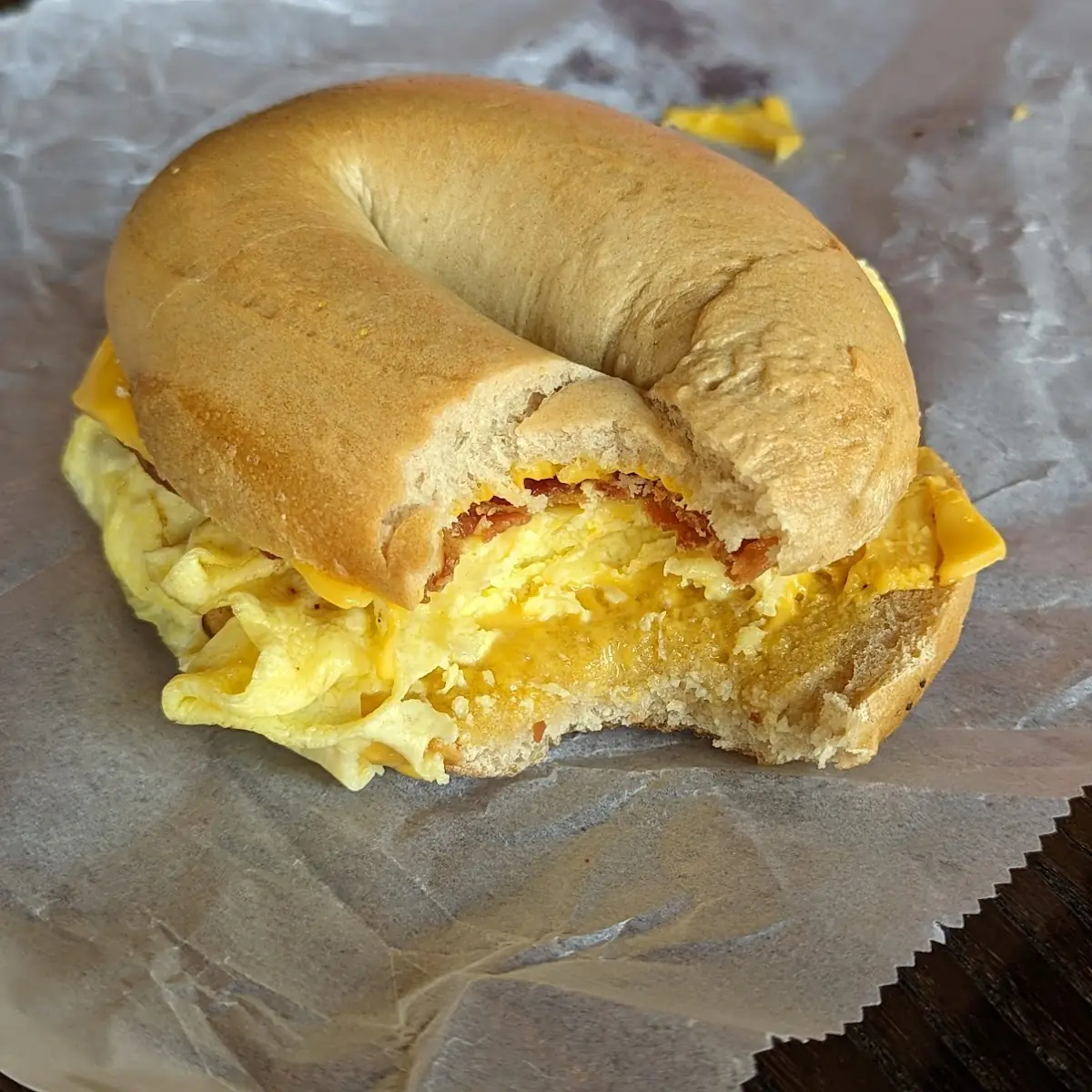 Egg and Cheese on a Bagel