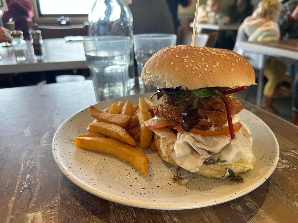 Fish Burger and Chips, Bridgewater Bay Cafe