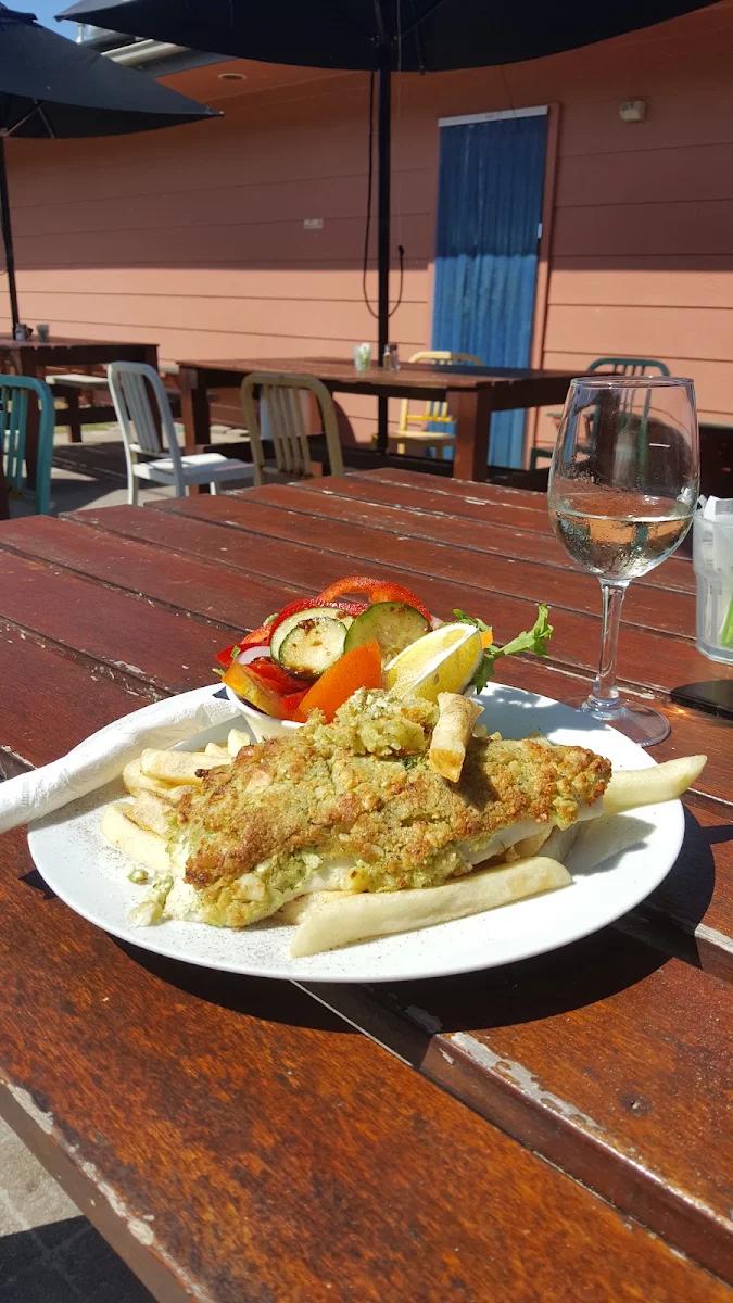 Macadamia Crumb Fish, Bridgewater Bay Cafe