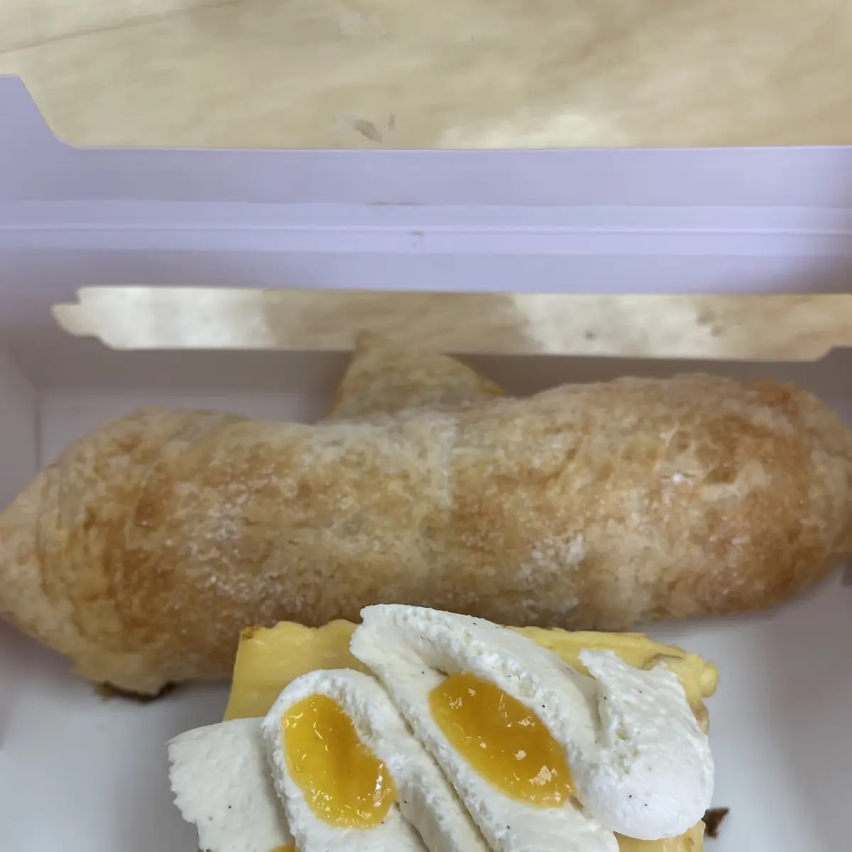 Cream Cheese Turnover & Caribbean Cake