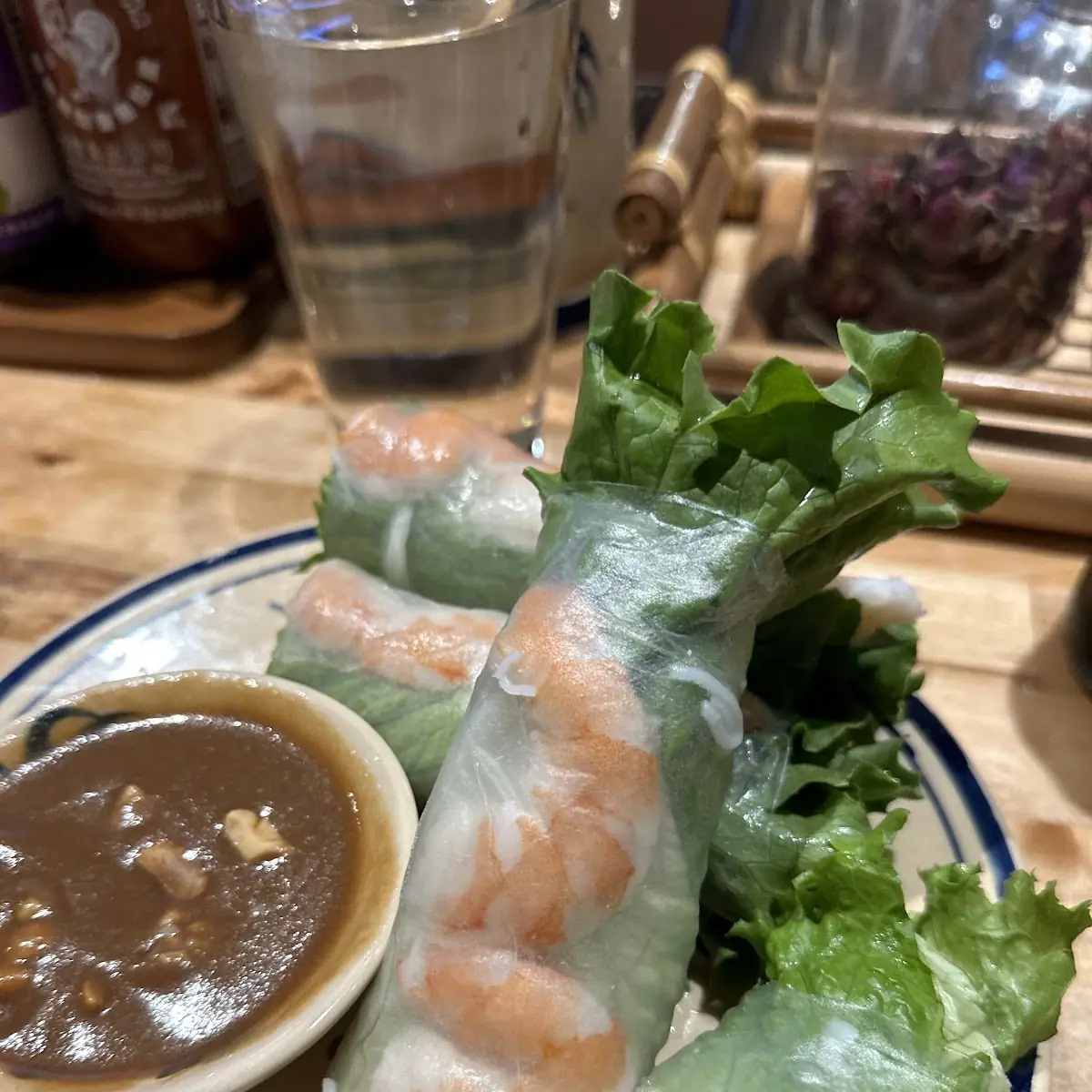 Fresh Spring Rolls Plate (4 pcs) (Small) (Goi Cuon)