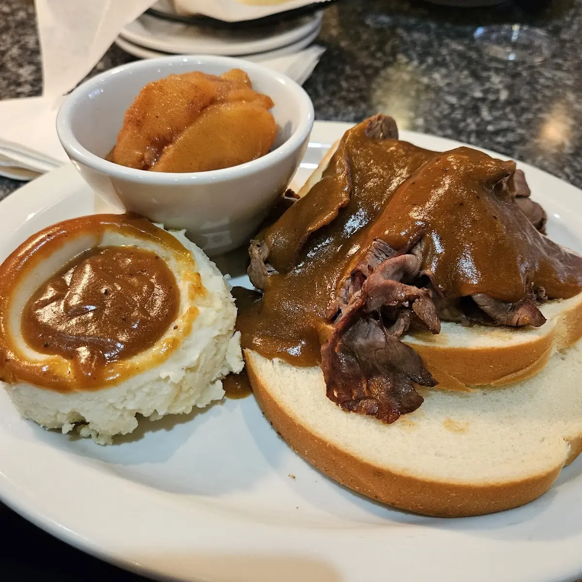 Open Face Roast Beef