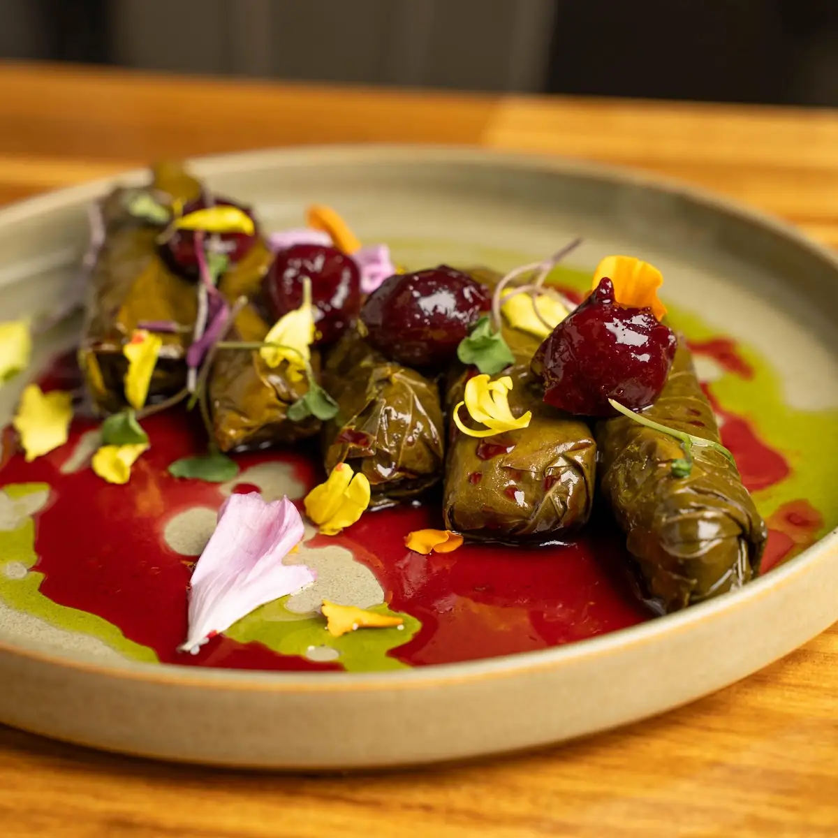 Homemade Grape Leaves Dolma