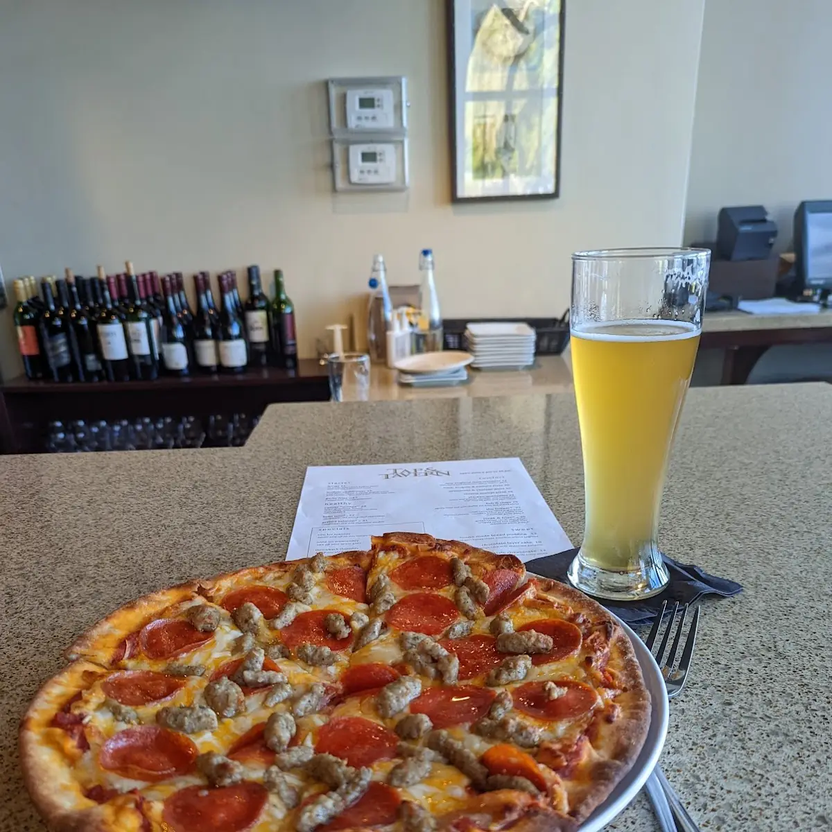 Pepperoni and Sausage Pizza
