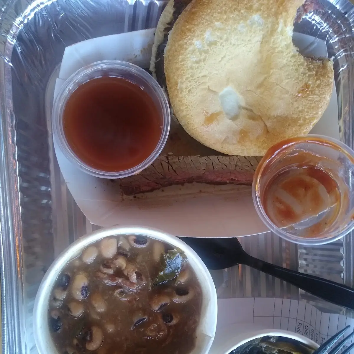 Beef Brisket with Black Eyed Peas