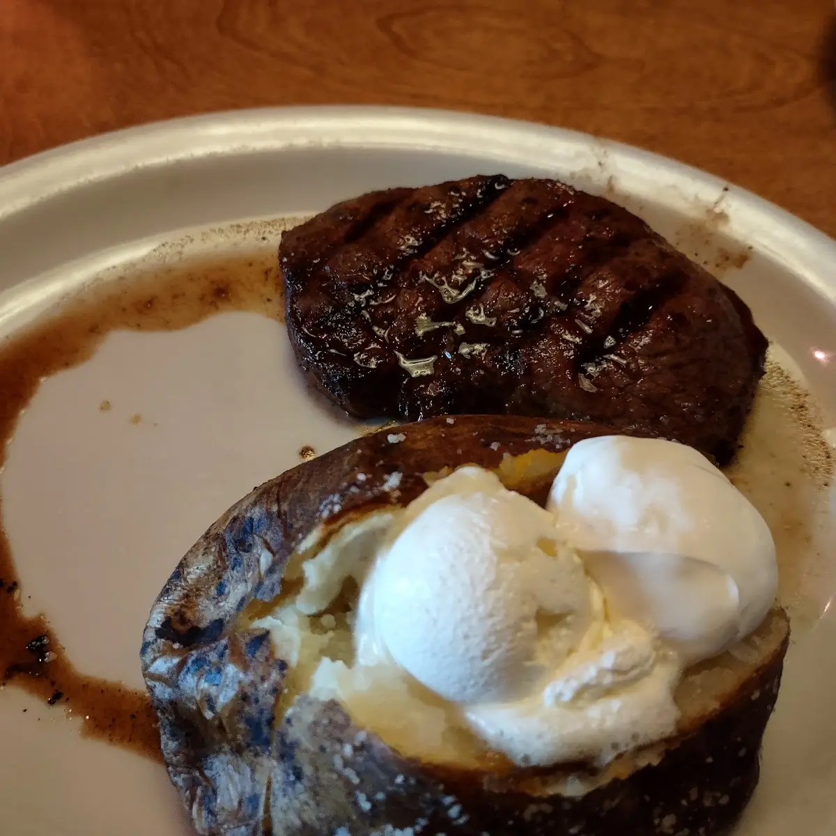 New York Strip and Baked Potato