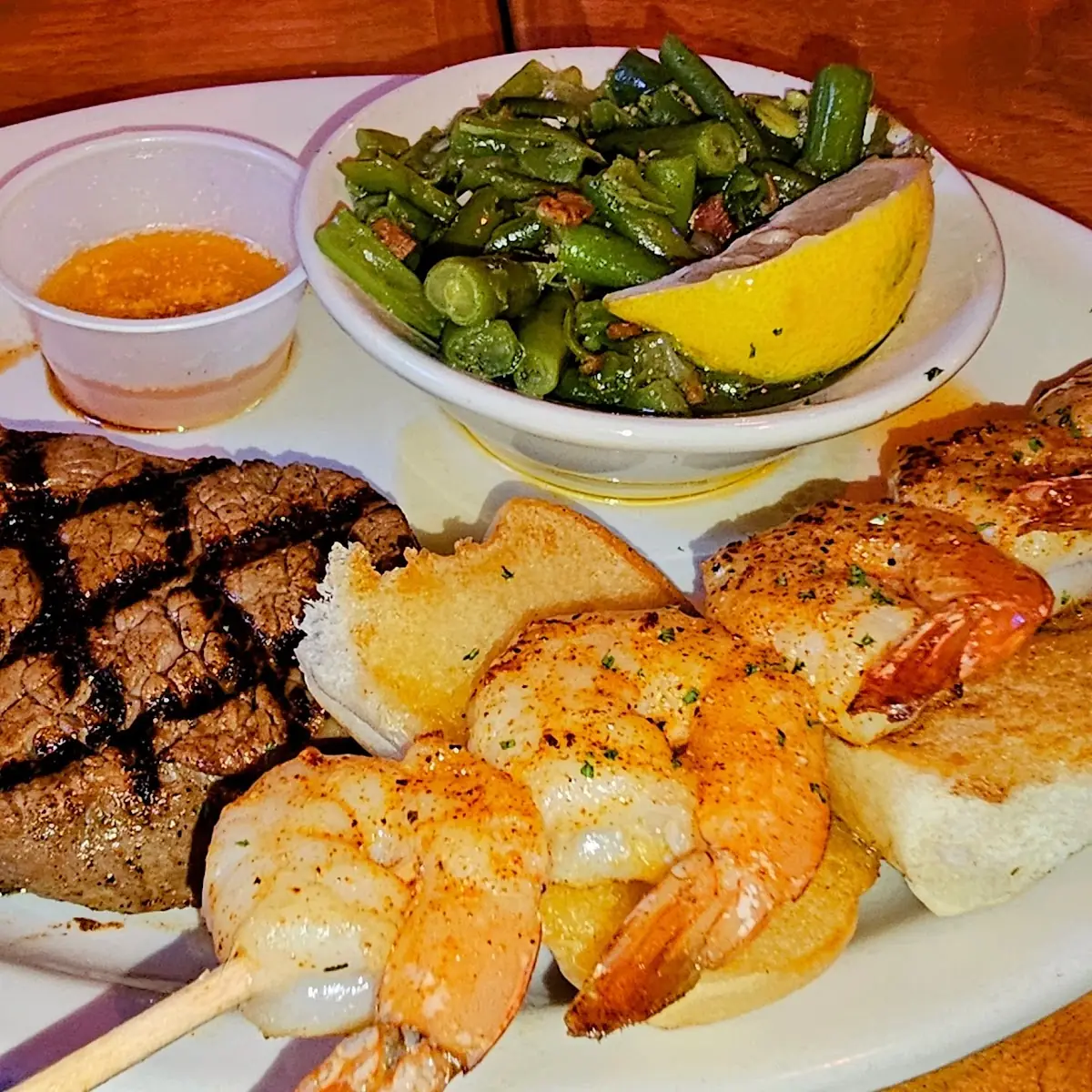 Texas Size Combo Filet with Grilled Shrimp