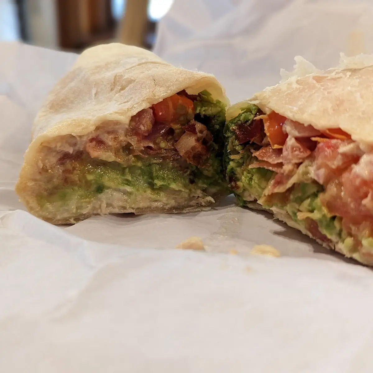 Tuna Melt w Tomato Avocado & Bacon