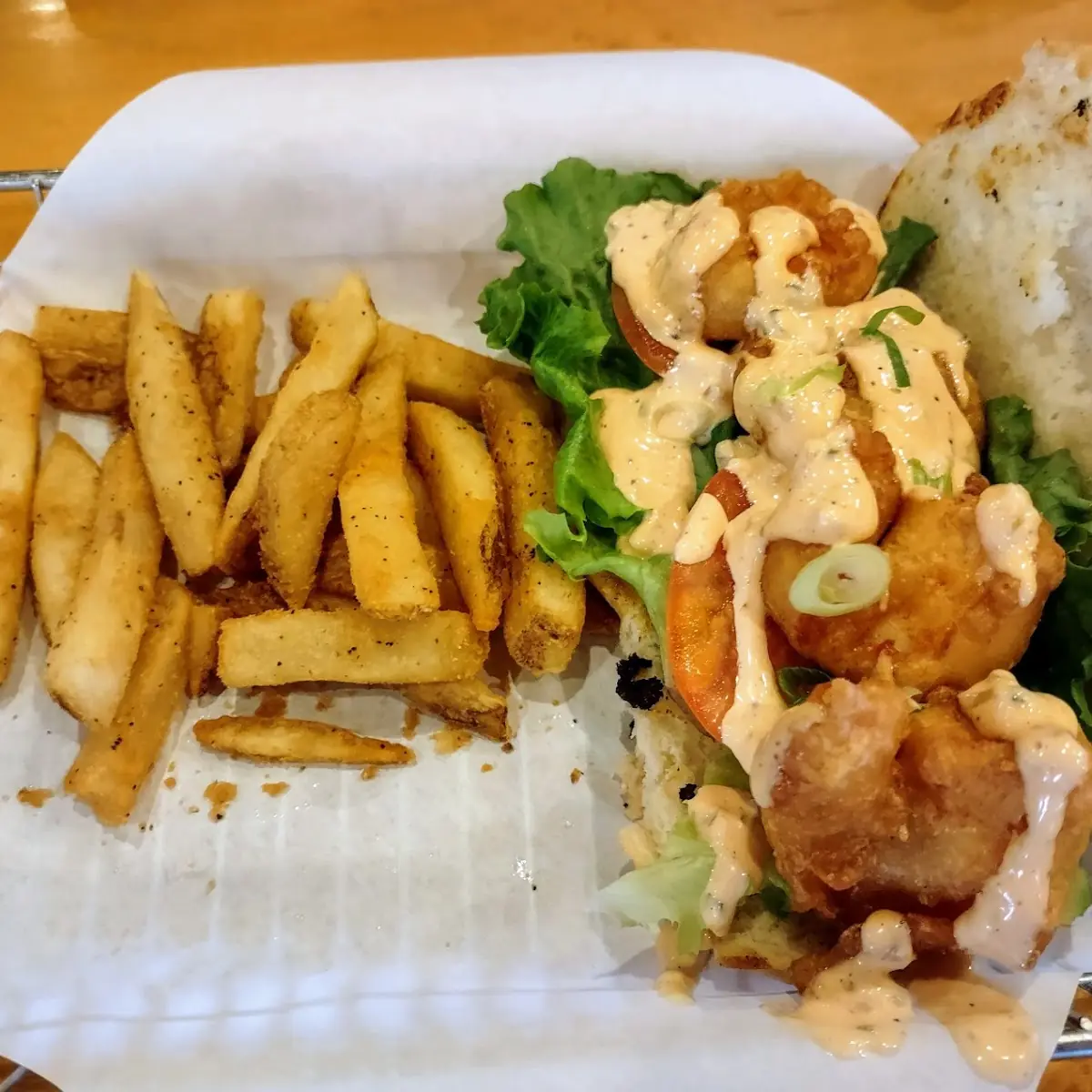 Shrimp PO Boy Sandwich