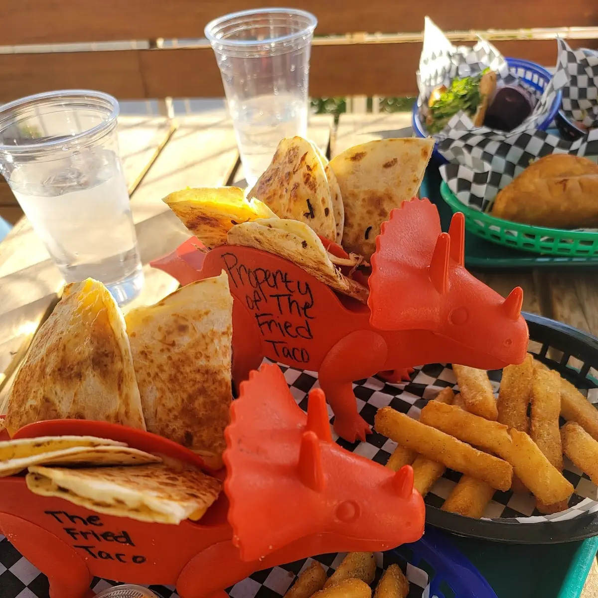 Cheese Quesadilla with Yuca Fries