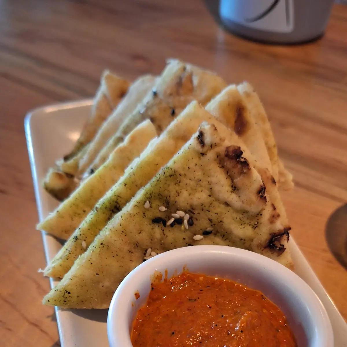 Complimentary Dipping Sauce with Pita Bread