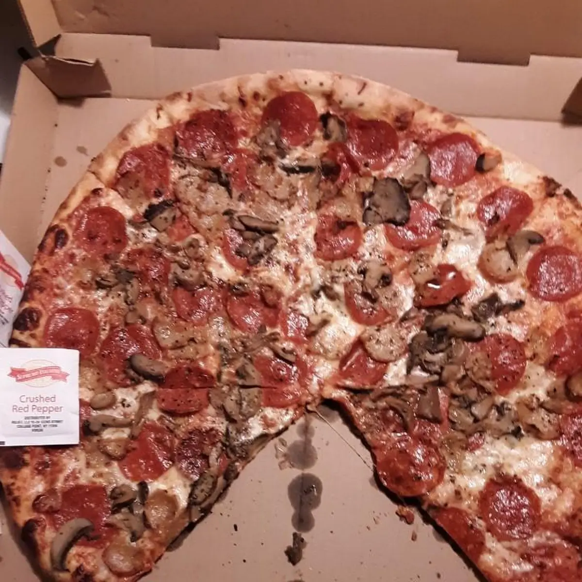 Pepperoni Sausage Mushroom Pizza