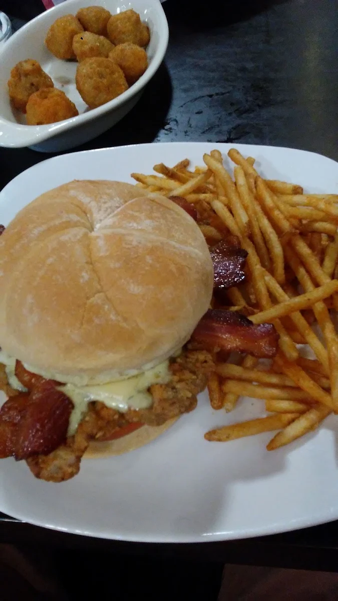 Bacon Beef Fritter Jalapeno Burger