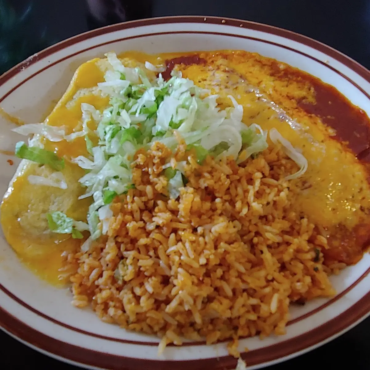 4 Taco Relleno and a Cheese Enchiladas