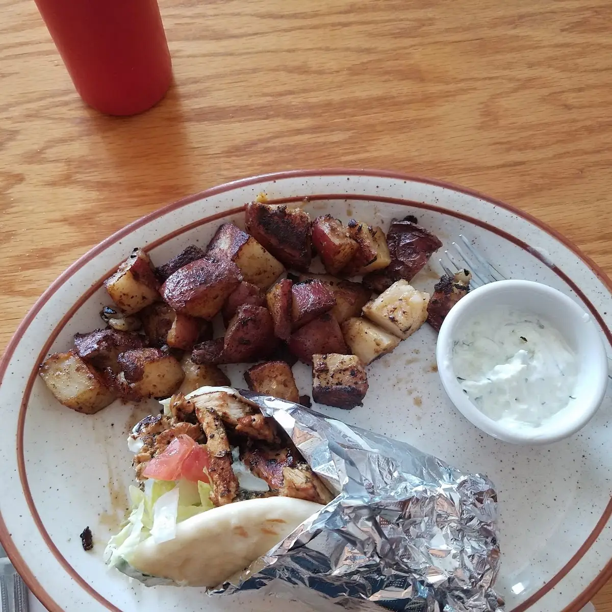 Chicken Souvlaki Sandwich